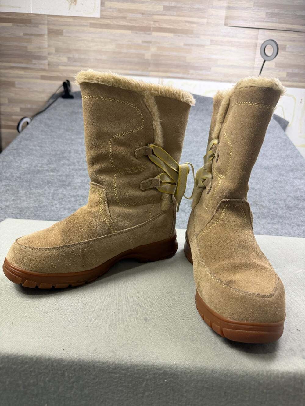 Kamik Size 9 Lexington Waterproof Suede Winter Snow Boots Thinsulate Fur Lined